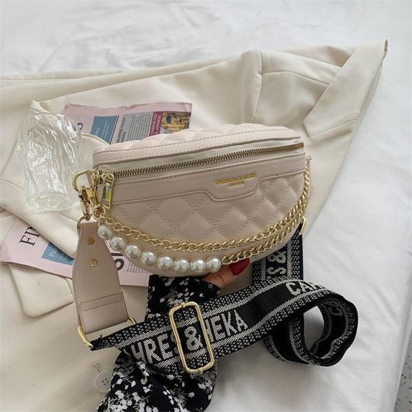 

factory discount 66% off breast women's 2022 new trendy broadband foreign style messenger ins korean red fashion chain pearl waist bag
