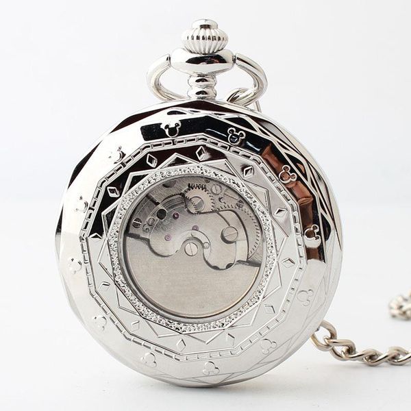 Pocket Watches Luxury Open Face Winding Handing Tourbillon Watch Mechanical Number Número romano