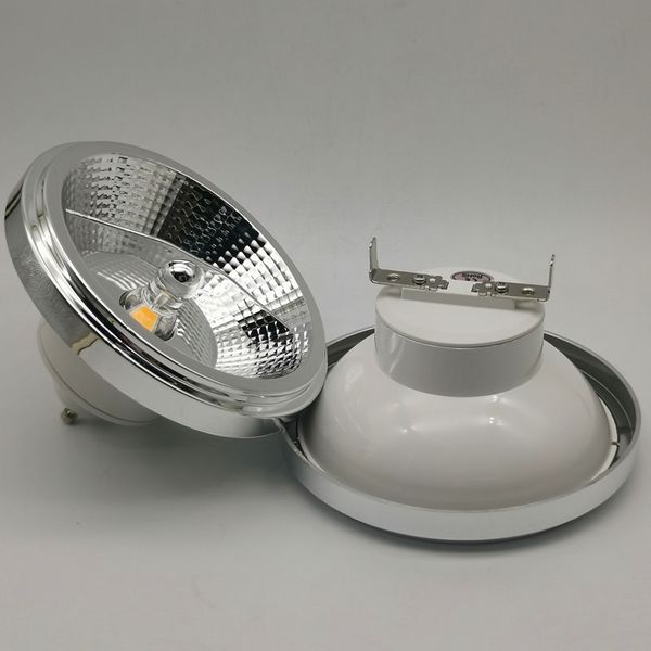 

led down lamp warm/cold white lighting dimmable ar111 embedded cob led spotlight 12w gu10 ceiling light es111 ac85-265v dc12v