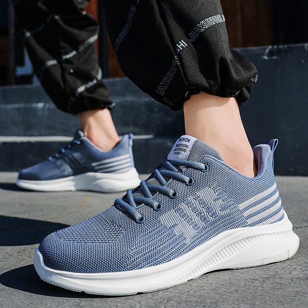 

men running shoes lightweight sneakers women comfortable sport jogging walking breathable training zapatillas trend big size 220719, Black