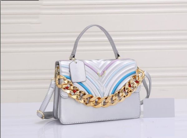 

luxury designer tote bags crossbody handbag shoulder bag brand loulou y-shaped multicolor diagonal leather women metal chain flip envelope p