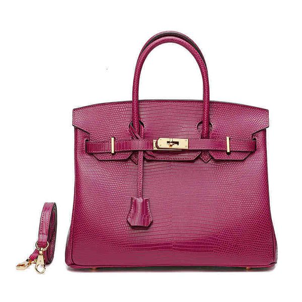 

designer luxury herms handbags wind bags designers leather women's 2022 lizard pattern large capacity cowhide one shoulder