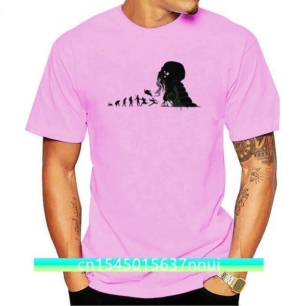 Baskı Tshirt Death Cthulhu Ahtapus Geek Heavy Metal Tee Sesli Erkekler için 3D yenilik tişörtünde komik tişört giysileri 220702