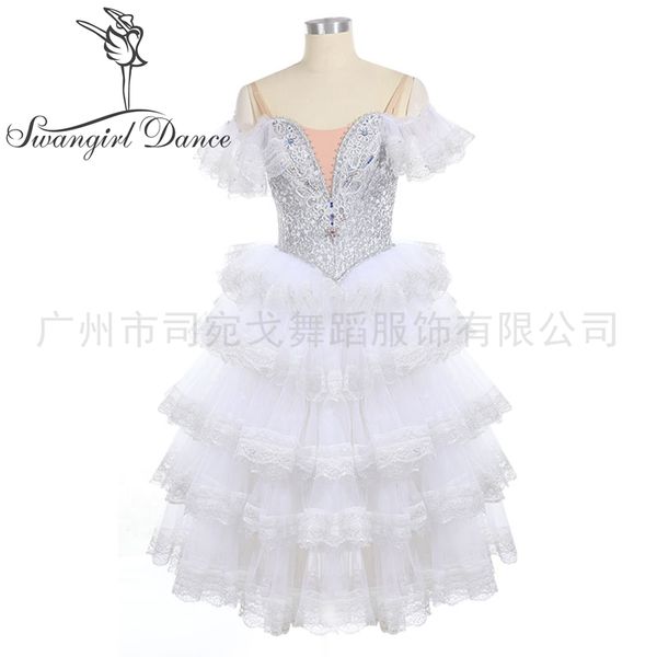 

slive spanish yagp professional ballet stage costume tutu dress girls performance ballet costume for women, Black;red