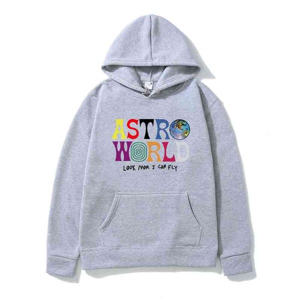 

hoodie men's astroworld lettered printed plush, Black