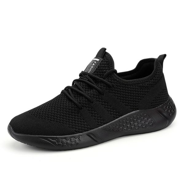 

light running shoes comfortable casual men's sneaker breathable non-slip wear-resistant outdoor walking men sport shoes 220519, Black;white
