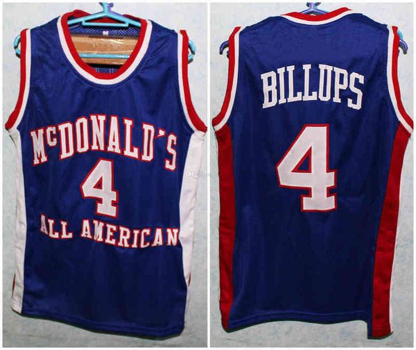 

all #4 retro chauncey billups mcdonald's american basketball jerseys mens stitched custom any number name, Black