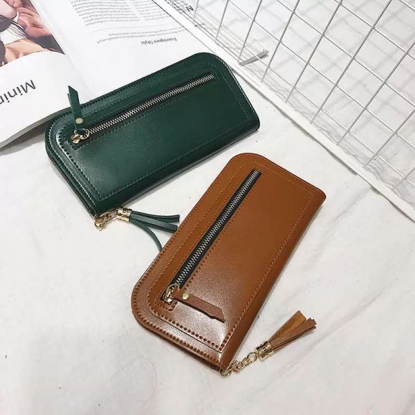

wallets 2021 fashion long simple leisure women's bag ins wallet women