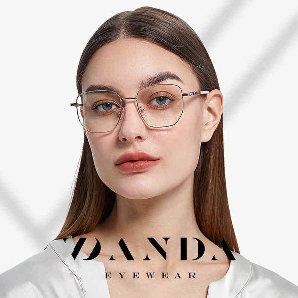 

sunglasses plate anti blue light men's fashion metal large frame flat lens women's ld6 color matching myopia ye1l, White;black