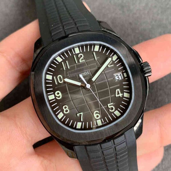 

designer mechanical watch zf grenade nautilus steel king series black automatic mechanical men's watch cal 324 movement luminous, Slivery;brown