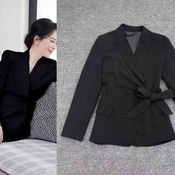 

women's suits blazers p360390 letter acetic acid 71 belt suit female, White;black