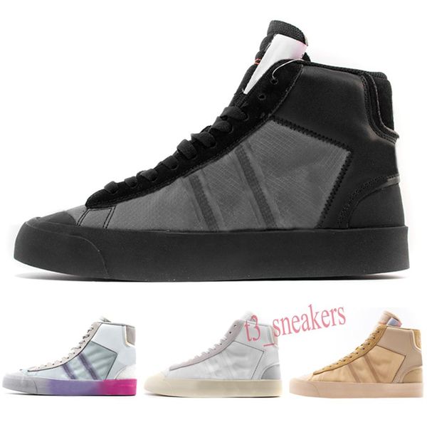 

2020 new mens mid 2 0 sneakers spooky grim reepers all hallows eve white race for women casual off roller trainer blazers t30295t, Black;brown