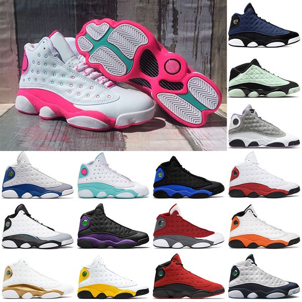

mens women 13s og basketball shoes jumpman 13 soar pink french blue hyper royal obsidian houndstooth university gold starfish chicago outdoo, White;red