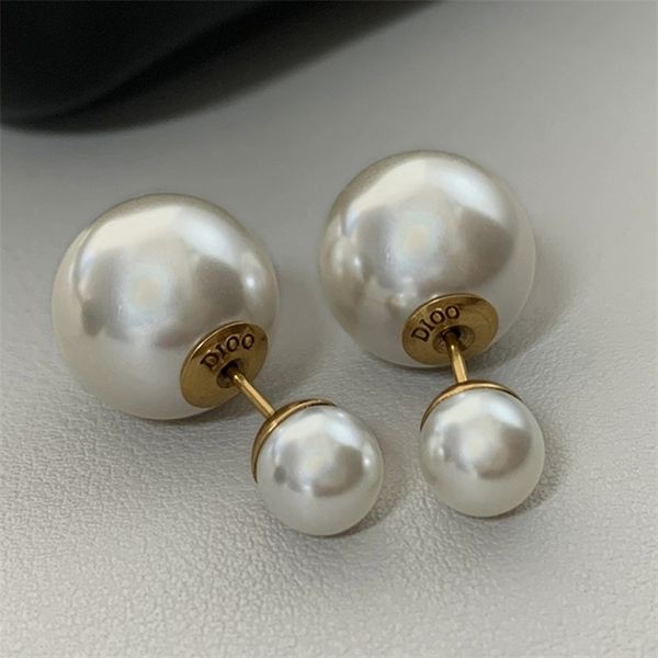 

shop 80% off clearance earrings female pearl letters fashion simple light luxury jewelry, Golden