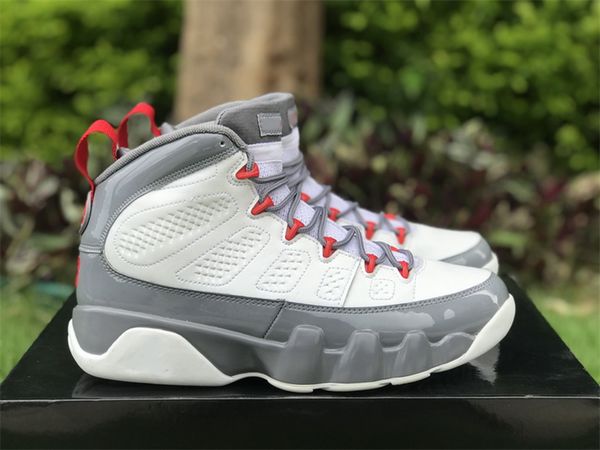 

shoes sports sneakers chile fire red white cool grey original 9 9s outdoor for