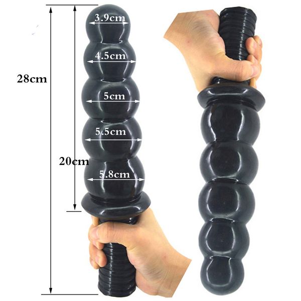 Big Dildo grossa 5 contas anal enorme sem vibrador plug plug ball sexy brinquedos para homens homens adult bdsm games produto