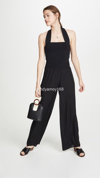 

men's pants chunyuan 21 25m silk wide leg elastic waist trousers luxury women, Black