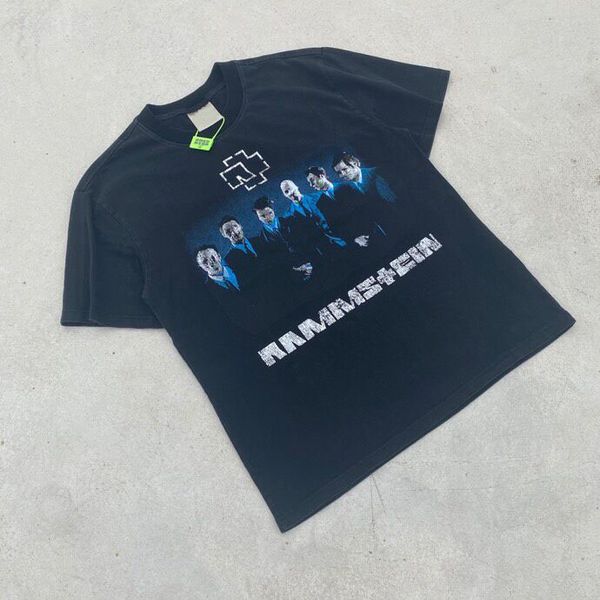 

2022ss spring and summer new letter printing short-sleeved cotton fabric high-quality t-shirt casual wild jumper g5789, Black;brown