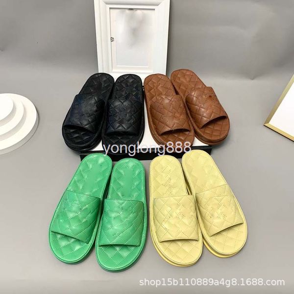 

slippers 21 style sheepskin fashion versatile solid color embroidered lingge outdoor net red youth muffin flat slippers, Black
