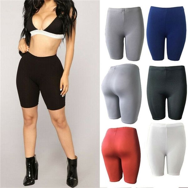 

yoga shorts women workout out leggings casual skinny fitness sports gym running yoga athletic push up fitness high waist shorts t200601, Gray