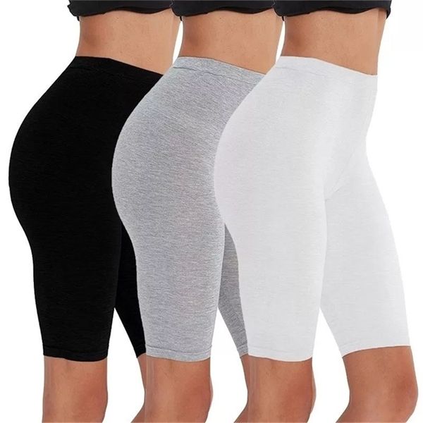 

2pcs/3pcs pack eco-friendly viscose spandex bike shorts for woman fitness active wear very soft comfortable m30181 210331, White;black