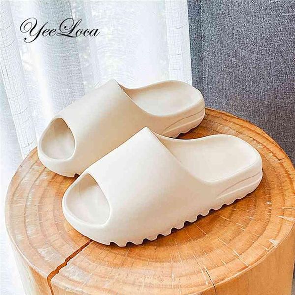 

slippers for boy girl home shoes summer flip flops soft bottom house indoor beach pillow slides child adults kid 210908281i, Black;grey