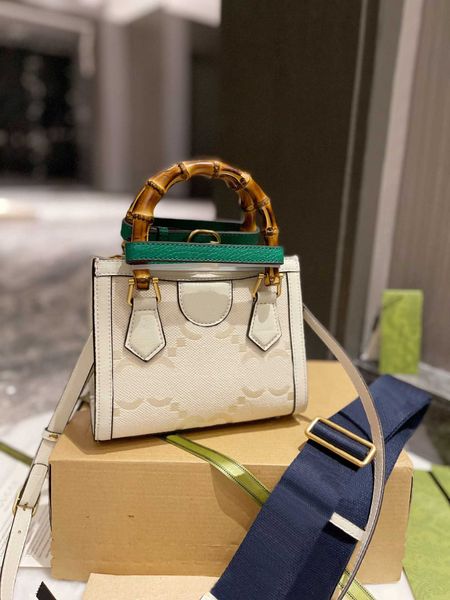 

tz women's bags diana bamboo handbags designer bamboo mini tote bags both classic and modern large pattern detail all-match statement w