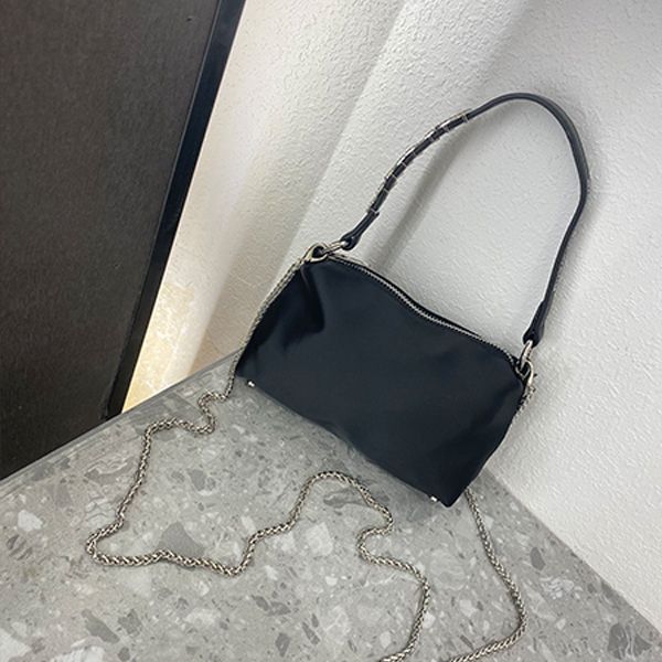 

high-quality 2021 spring new chain letter small square bag silk face handbag one shoulder bucket bags light simple bouncing di messenger bag