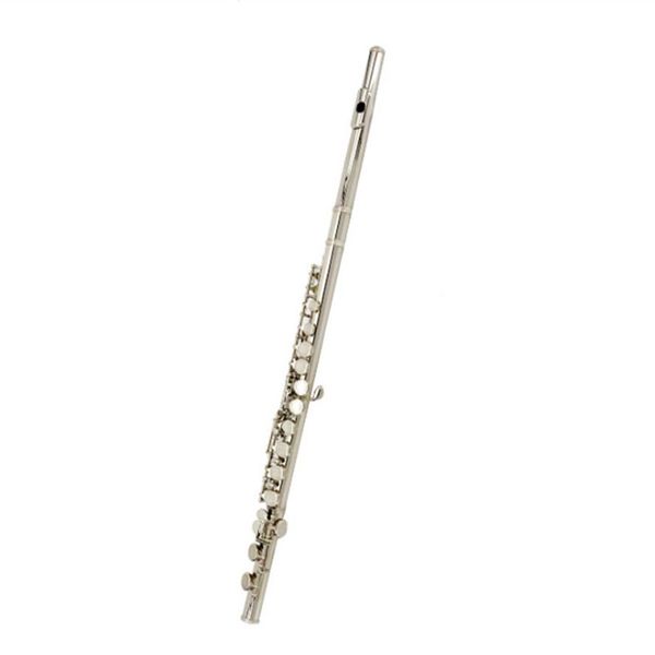 

musical instrument nickel-plated piccolo on metal flute c key brass tube