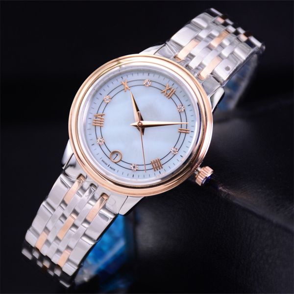 

fashion quartz movement women's watch 34mm sapphire mirror 316l stainless steel case with classic high qualit watches designer clocks l, Slivery;golden
