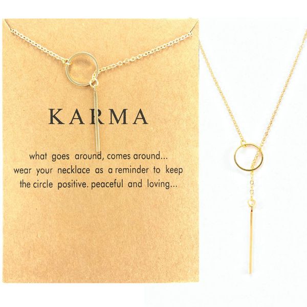 

circle vertical bar adjustable necklace collarbone chain, Silver