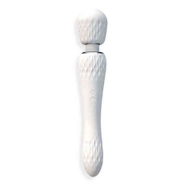 Nxy Vibradores Snow Dance Av vibratando Stick Double Head Massage Feminino Masturbador Knight Sex Toy Massager 220426