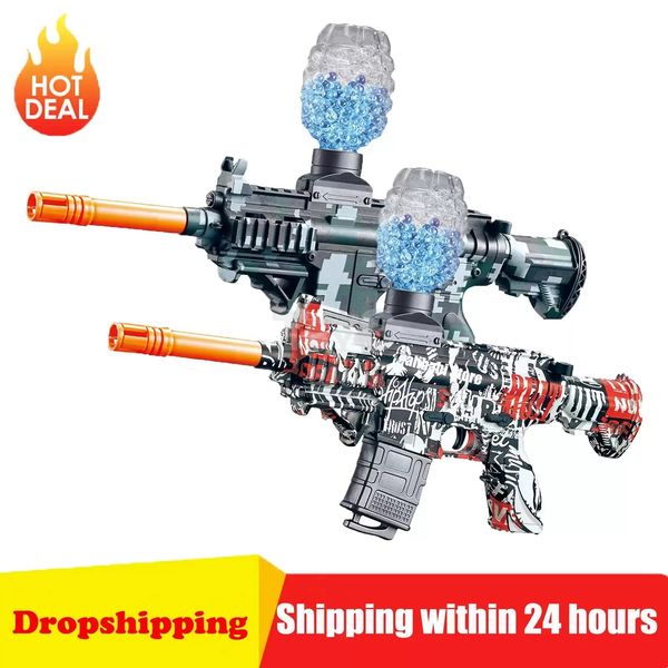 

43cm ak47 mp5 electric automatic glue ball blasting gun toy air pistol cs fighting outdoor games boy shooting