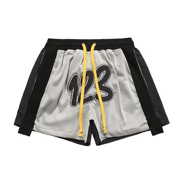 

shorts fashion hip hop shorts drawstring boy girl couple, Black