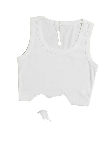 

plus scoop neck tank h061#, Black
