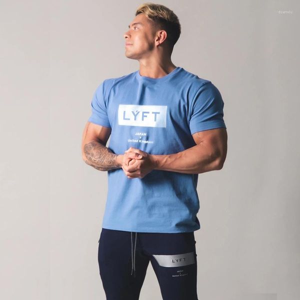 Herren-T-Shirts JPUK Herren-Baumwoll-Laufshirt, lockeres Fitnessstudio, Sport, Fitness, Sportbekleidung, T-Shirt, Training, T-Shirt, Tops, Herren, kurzärmelig