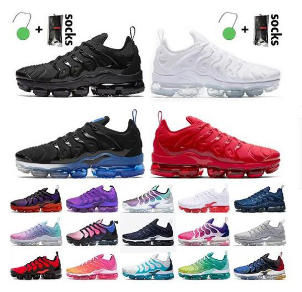 

wholesale tn plus running shoes big size 13 mens trainers triple black white midnight blue university red grape purple womens sneakers
