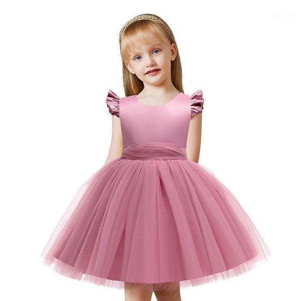 Abiti da ragazza 2022 Pageant Girl Party Dress Elegant Kids For Girls Abbigliamento Bambini Pizzo Principessa Tutu Matrimonio 3-10 anni