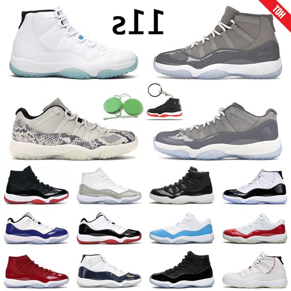

11s cool grey men women basketball shoes legend blue space jam platinum tint jumpman 11 low snake light bone bright citrus mens trainer