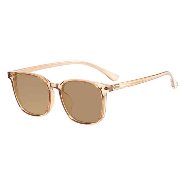 Uomini e donne TR90 Fashion Sun Shades Occhiali da sole polarizzati quadrati per lenti da vista Miopia Progressive Driving Lens Y220520