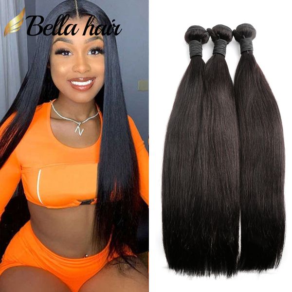 

sale peruvian virgin human hair bundles extensions brazilian weaves silky straight remy hair double strong weft 3pcs 834inch, Black