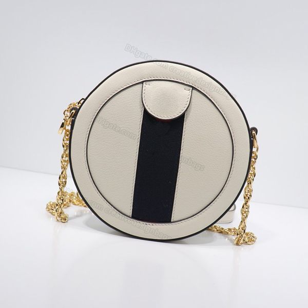 

5a fashion shoulder bags gc mini handbag crossbody designer leather chain retro circular cosmeticluxurious bag box wallet metal chain 550618