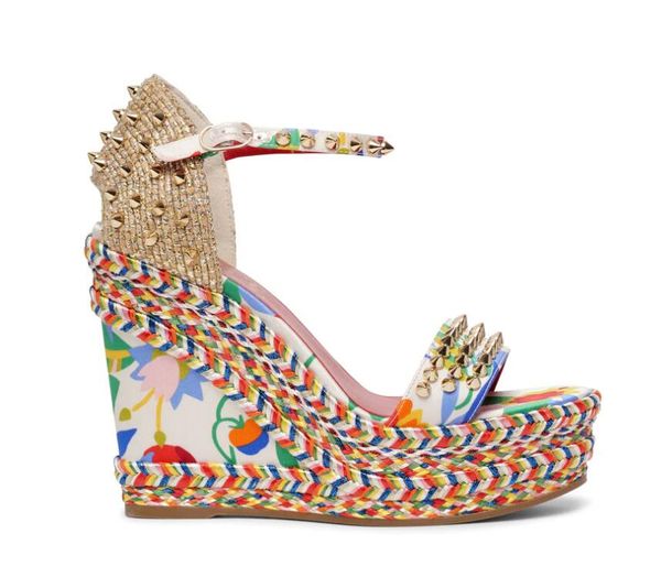 

elgant designer red sandals bottoms madmonica multi espadrille wedge rope wedge ankle strap spikes gladiator ladies summer sandal high heels, Black
