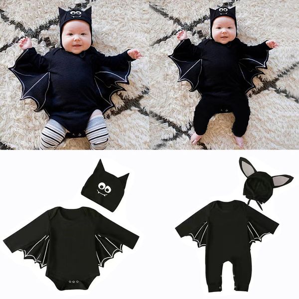 Pagliaccetti per pipistrelli per neonati Vestiti per ragazze Ragazzi Halloween Cotone per bambini Abbigliamento per bambini Festa per bambini Vestiti per neonati per ragazze