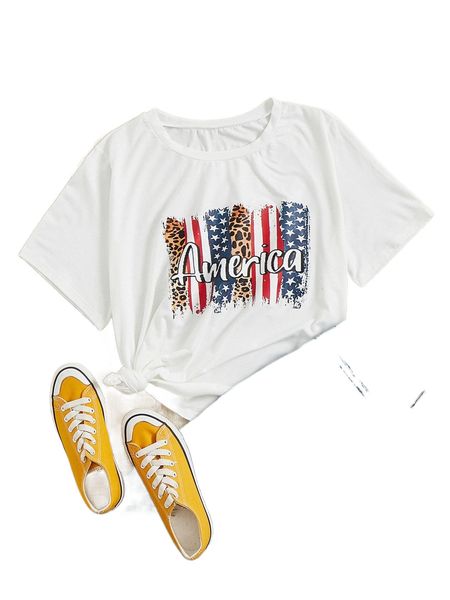 

plus americana letter graphic tee g5vz#, Black