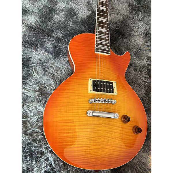 

2022classic brand electric guitar made of mahogany solid wood good timbre comfortable feel delivery to home