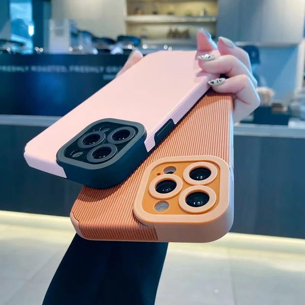 

candy colors stripe phone cases for iphone 14 11 12 13 pro max xr xs max x 7 8 plus soft back cover