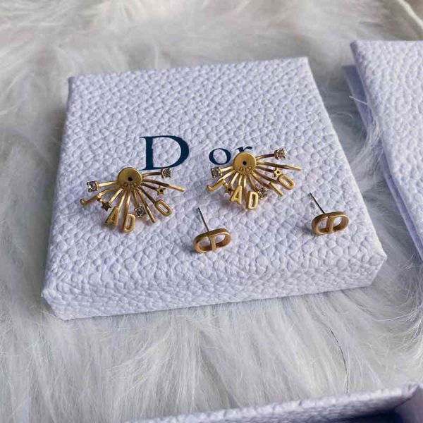 

outlet letter fireworks tassel branch earrings female star advanced sense earrings, Golden