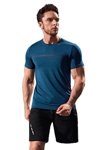 

men geo print sports tee z7ku#, White;black