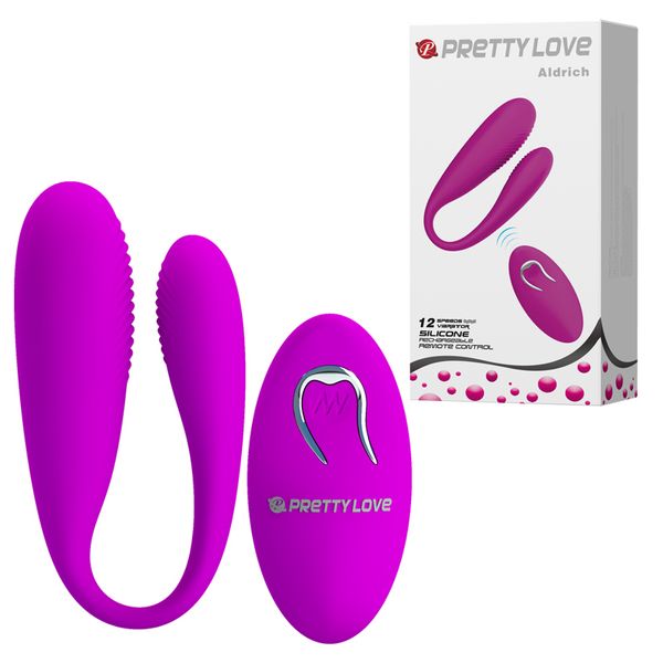 Pretty Love Aldrich Telecomando senza fili 12 velocità Clit G Spot Vibratore Progettiamo Vibe 4 giocattoli sexy per adulti per coppie donne